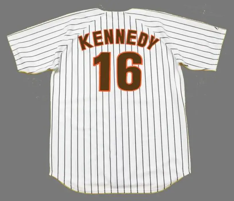 TERRY KENNEDY San Diego Padres 1986 Majestic Cooperstown Throwback Home Jersey 