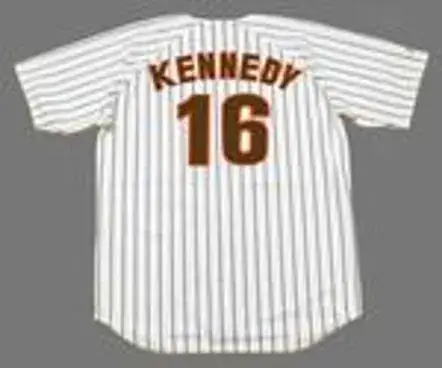 TERRY KENNEDY San Diego Padres 1986 Majestic Cooperstown Throwback Home Jersey 