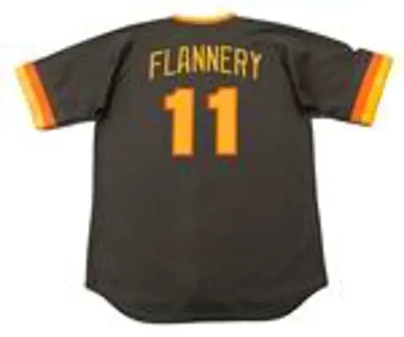 TIM FLANNERY San Diego Padres 1984 Majestic Cooperstown Away Baseball Jersey 