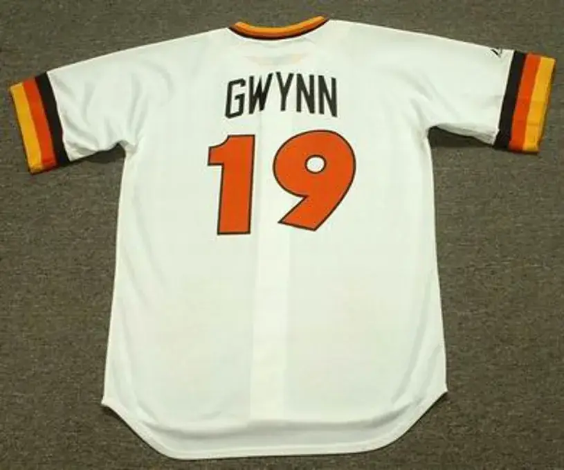 TONY GWYNN San Diego Padres 1984 Majestic Throwback Home Baseball Jersey 