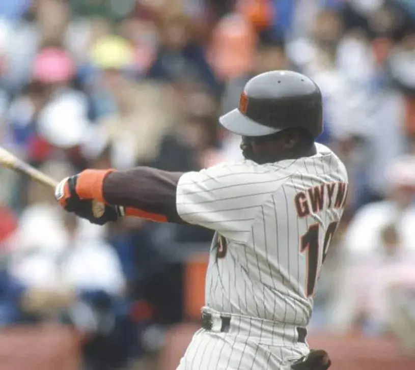 TONY GWYNN San Diego Padres 1987 Away Majestic Throwback Baseball Jersey 