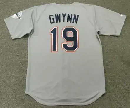 TONY GWYNN San Diego Padres 1997 Away Majestic Baseball Throwback Jersey 