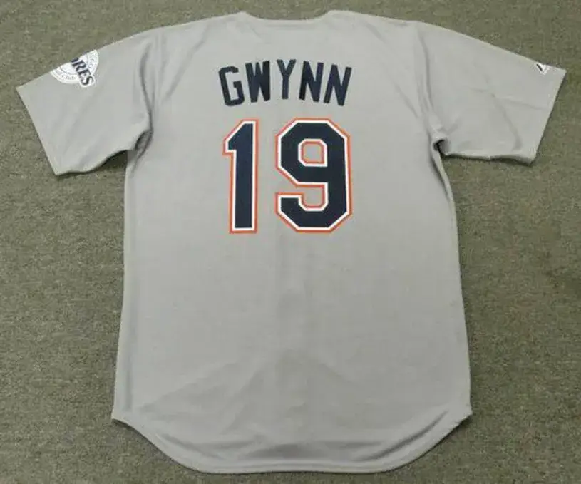 TONY GWYNN San Diego Padres 1997 Away Majestic Baseball Throwback Jersey 