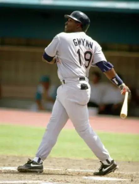 TONY GWYNN San Diego Padres 1997 Away Majestic Baseball Throwback Jersey 