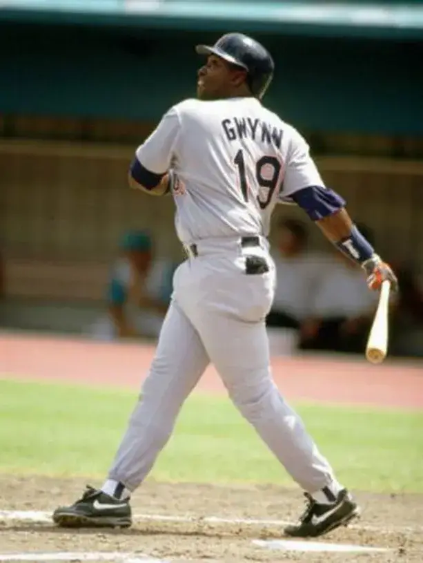 TONY GWYNN San Diego Padres 1997 Away Majestic Baseball Throwback Jersey 