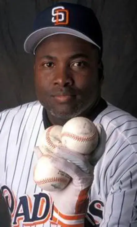 TONY GWYNN San Diego Padres 1997 Home Majestic Throwback Baseball Jersey 