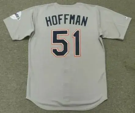 TREVOR HOFFMAN San Diego Padres 1998 Away Majestic Baseball Throwback Jersey 