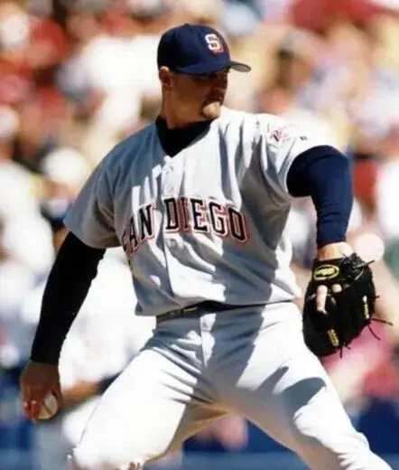 TREVOR HOFFMAN San Diego Padres 1998 Away Majestic Baseball Throwback Jersey 