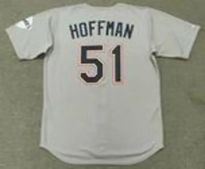 TREVOR HOFFMAN San Diego Padres 1998 Away Majestic Baseball Throwback Jersey 