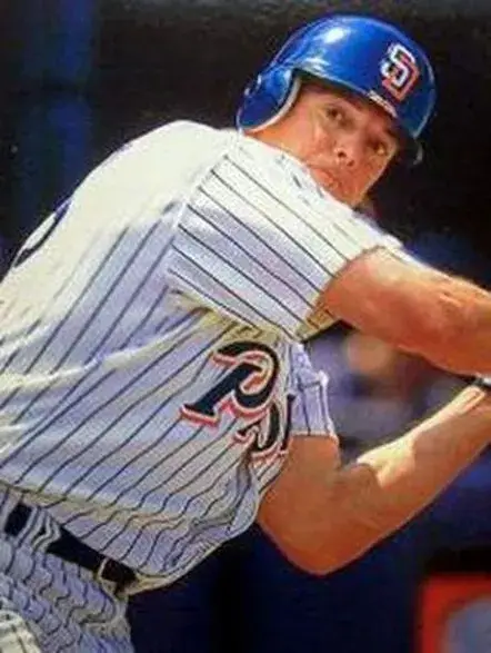 WALLY JOYNER San Diego Padres 1997 Home Majestic Throwback Baseball Jersey 