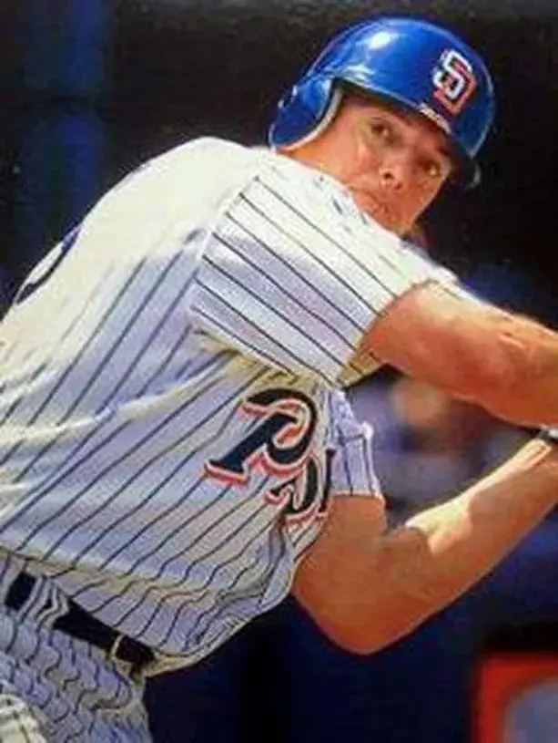 WALLY JOYNER San Diego Padres 1997 Home Majestic Throwback Baseball Jersey 