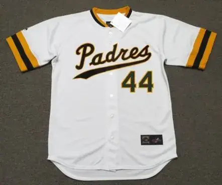 WILLIE McCOVEY San Diego Padres 1974 Majestic Cooperstown Home Baseball Jersey