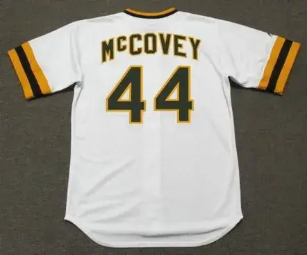 WILLIE McCOVEY San Diego Padres 1974 Majestic Cooperstown Home Baseball Jersey 