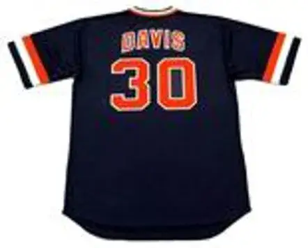 CHILI DAVIS San Francisco Giants 1982 Majestic Cooperstown Away Baseball Jersey 