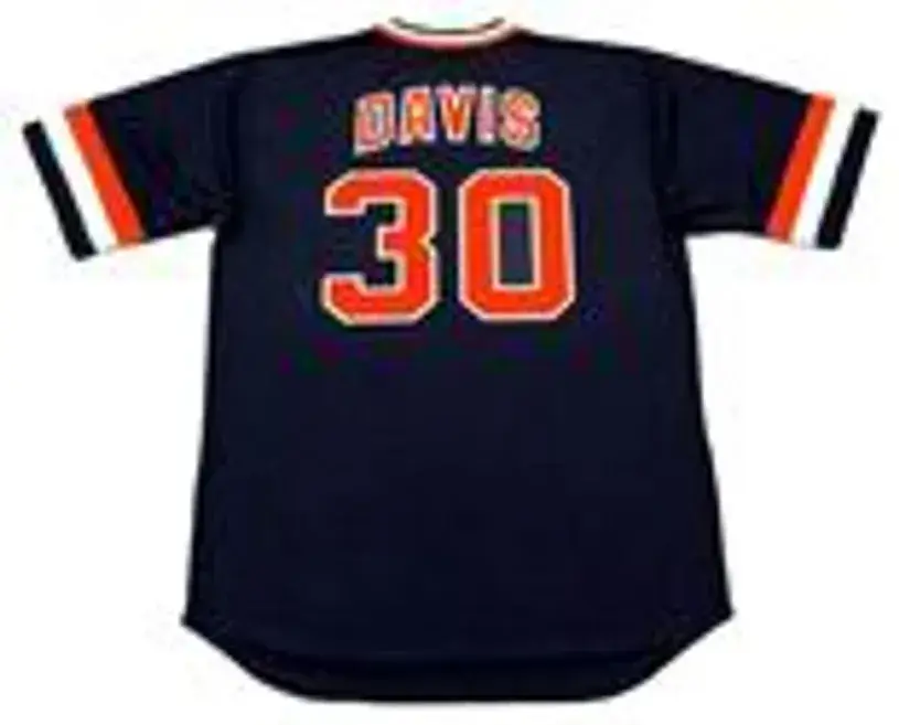 CHILI DAVIS San Francisco Giants 1982 Majestic Cooperstown Away Baseball Jersey 