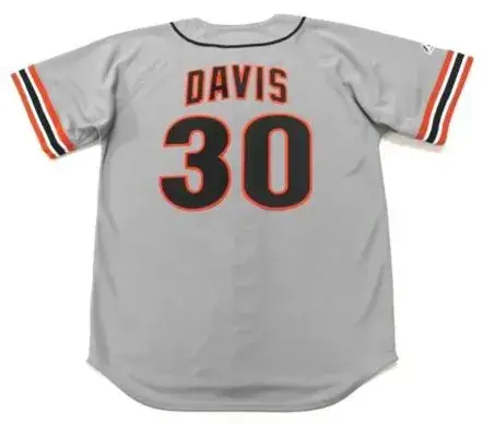 CHILI DAVIS San Francisco Giants 1984 Majestic Cooperstown Away Baseball Jersey 