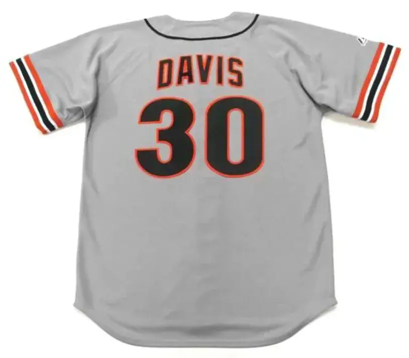 CHILI DAVIS San Francisco Giants 1984 Majestic Cooperstown Away Baseball Jersey 