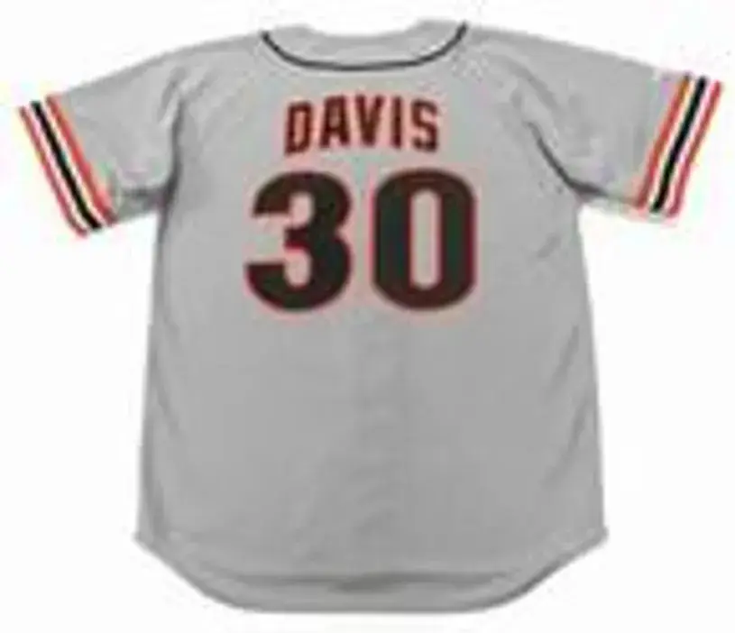 CHILI DAVIS San Francisco Giants 1984 Majestic Cooperstown Away Baseball Jersey 