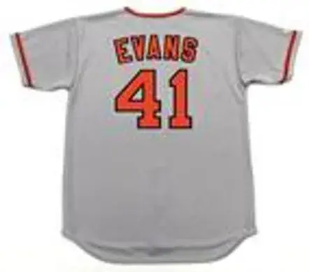 DARRELL EVANS San Francisco Giants 1976 Majestic Cooperstown Away Baseball Jersey 