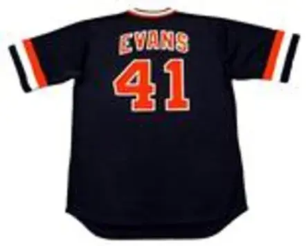 DARRELL EVANS San Francisco Giants 1978 Majestic Cooperstown Away Baseball Jersey 