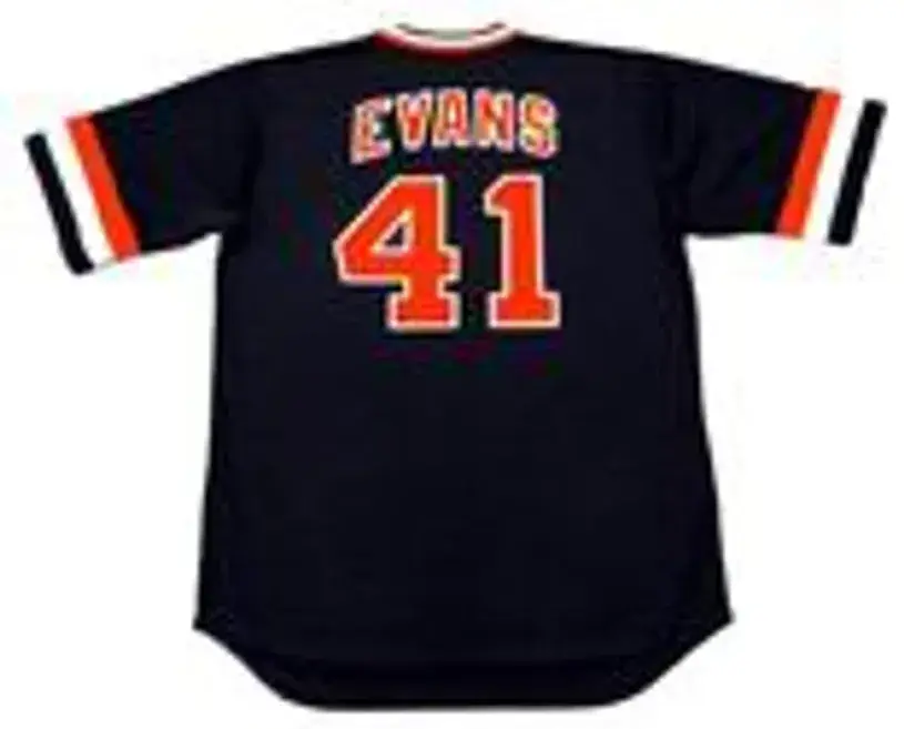 DARRELL EVANS San Francisco Giants 1978 Majestic Cooperstown Away Baseball Jersey 