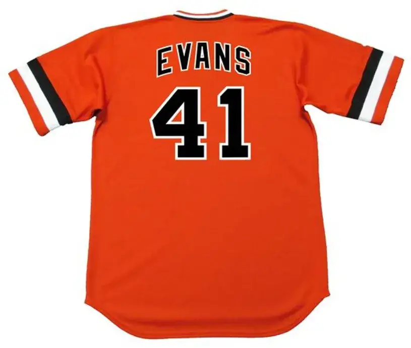DARRELL EVANS San Francisco Giants 1982 Majestic Cooperstown Alternate Jersey 