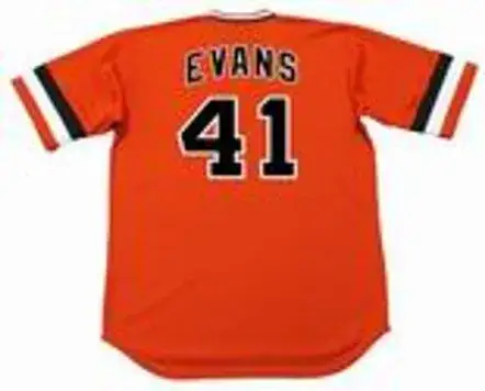 DARRELL EVANS San Francisco Giants 1982 Majestic Cooperstown Alternate Jersey 