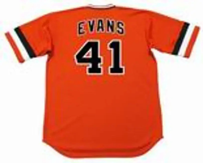 DARRELL EVANS San Francisco Giants 1982 Majestic Cooperstown Alternate Jersey 