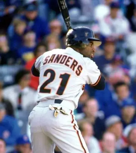DEION SANDERS San Francisco Giants 1990’s Majestic Throwback Home Baseball Jersey 