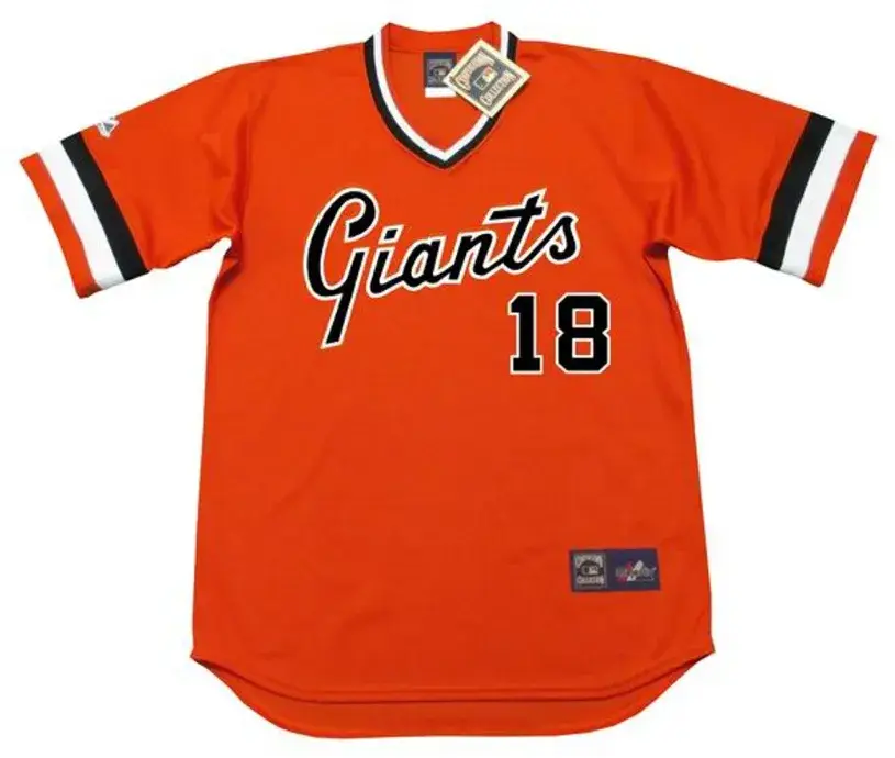 DUANE KUIPER San Francisco Giants 1982 Majestic Cooperstown Alternate Baseball Jersey