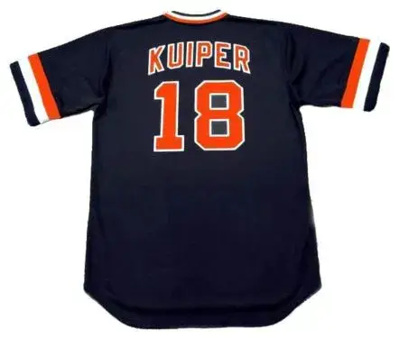 DUANE KUIPER San Francisco Giants 1982 Majestic Cooperstown Away Baseball Jersey 