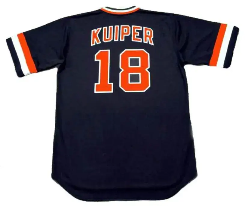 DUANE KUIPER San Francisco Giants 1982 Majestic Cooperstown Away Baseball Jersey 