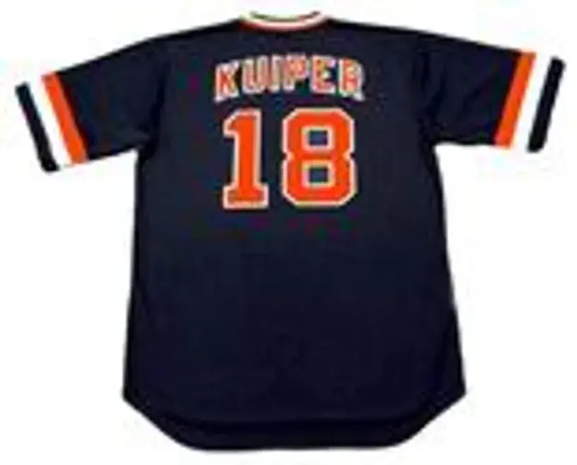 DUANE KUIPER San Francisco Giants 1982 Majestic Cooperstown Away Baseball Jersey 