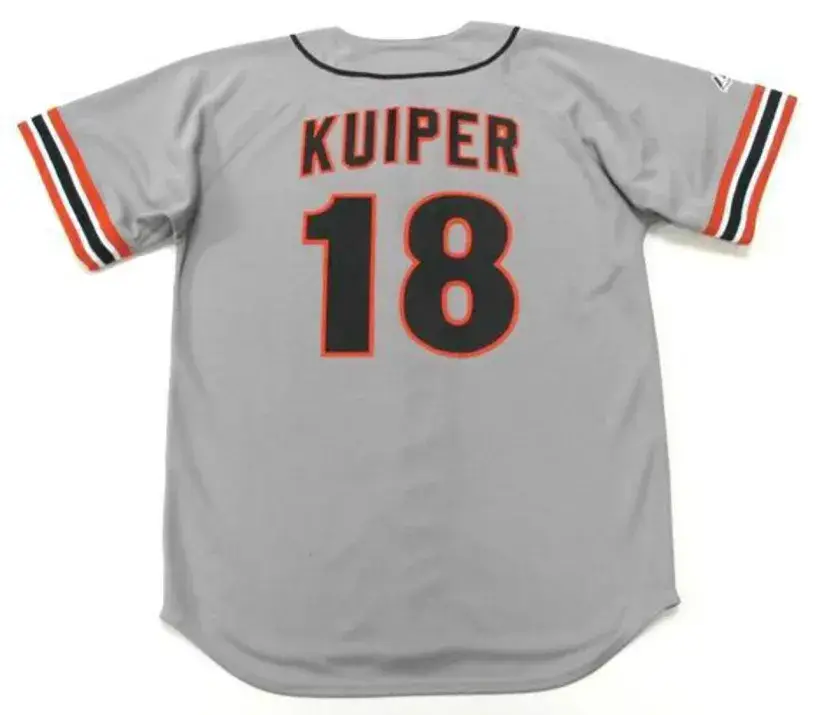 DUANE KUIPER San Francisco Giants 1984 Majestic Cooperstown Away Baseball Jersey 