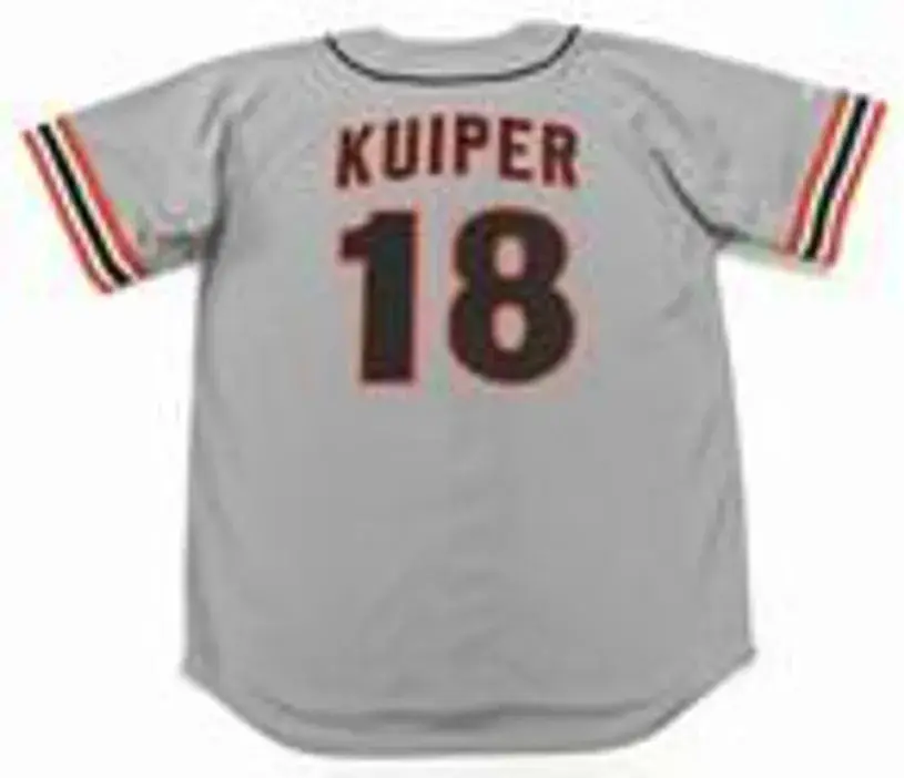 DUANE KUIPER San Francisco Giants 1984 Majestic Cooperstown Away Baseball Jersey 