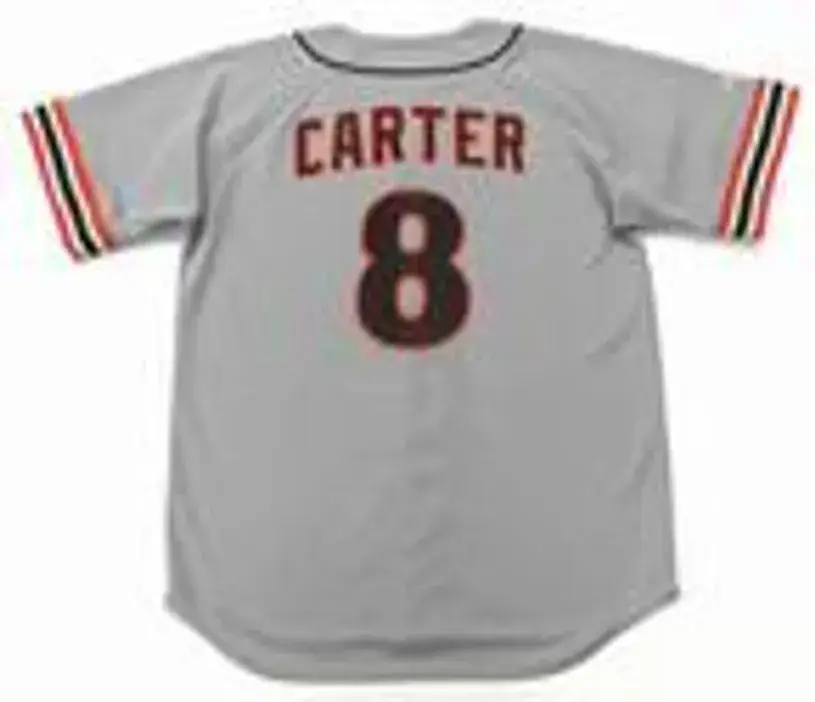 GARY CARTER San Francisco Giants 1990 Majestic Cooperstown Away Baseball Jersey 