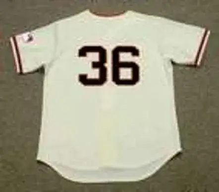 GAYLORD PERRY San Francisco Giants 1969 Home Majestic Throwback Baseball Jersey 