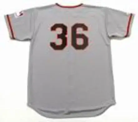 GAYLORD PERRY San Francisco Giants 1969 Majestic Throwback Away Baseball Jersey 