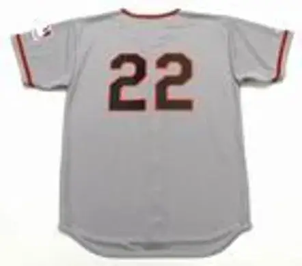 HAL LANIER San Francisco Giants 1969 Majestic Throwback Away Baseball Jersey 