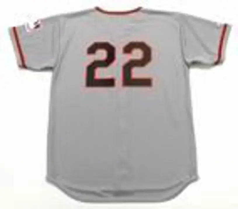 HAL LANIER San Francisco Giants 1969 Majestic Throwback Away Baseball Jersey 