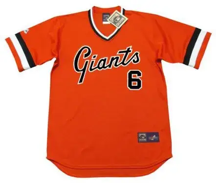 J.T. SNOW San Francisco Giants 1970’s Majestic Throwback Baseball Jersey