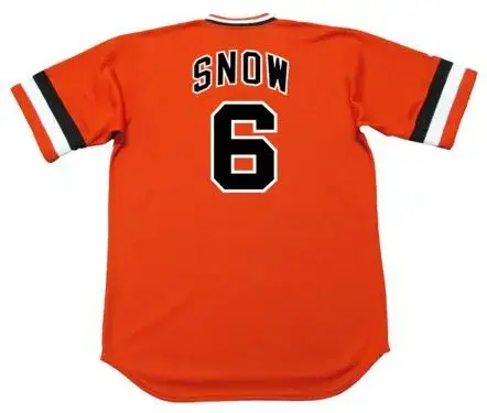 J.T. SNOW San Francisco Giants 1970’s Majestic Throwback Baseball Jersey 