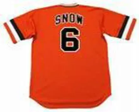 J.T. SNOW San Francisco Giants 1970’s Majestic Throwback Baseball Jersey 