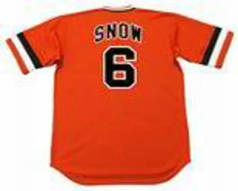 J.T. SNOW San Francisco Giants 1970’s Majestic Throwback Baseball Jersey 