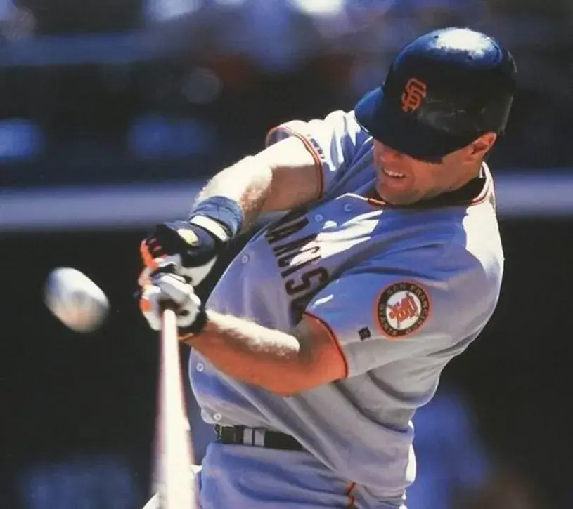 J.T. SNOW San Francisco Giants 2002 Away Majestic Baseball Throwback Jersey 