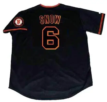 J.T. SNOW San Francisco Giants 2002 Majestic Throwback Alternate Baseball Jersey 