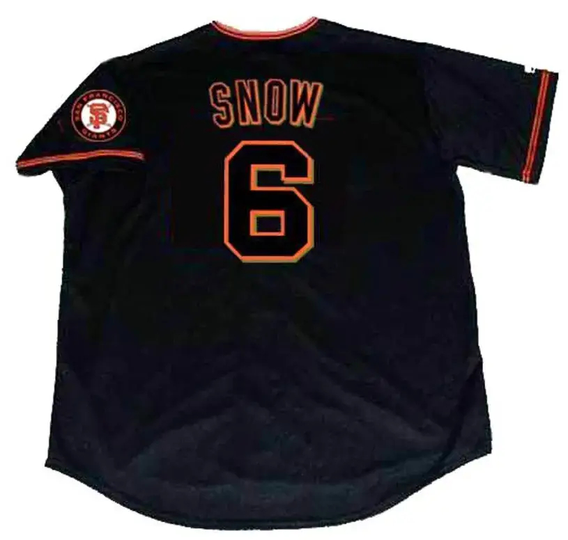 J.T. SNOW San Francisco Giants 2002 Majestic Throwback Alternate Baseball Jersey 