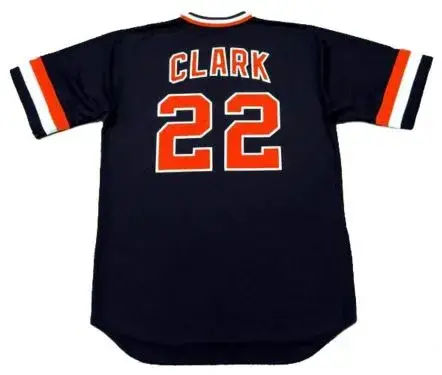 JACK CLARK San Francisco Giants 1982 Away Majestic Baseball Throwback Jersey 