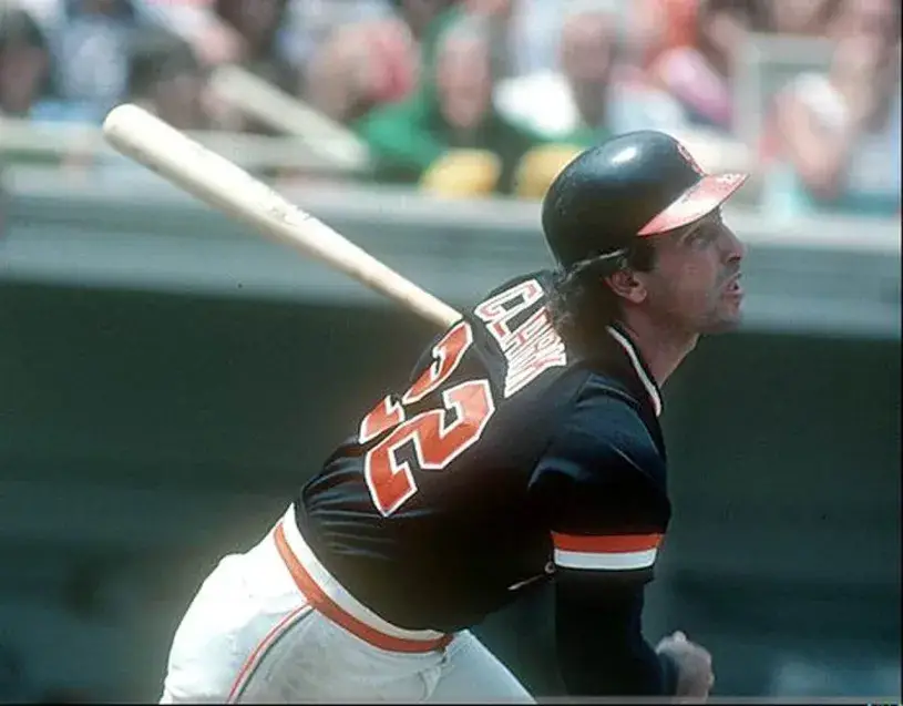 JACK CLARK San Francisco Giants 1982 Away Majestic Baseball Throwback Jersey 