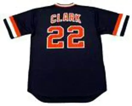 JACK CLARK San Francisco Giants 1982 Away Majestic Baseball Throwback Jersey 